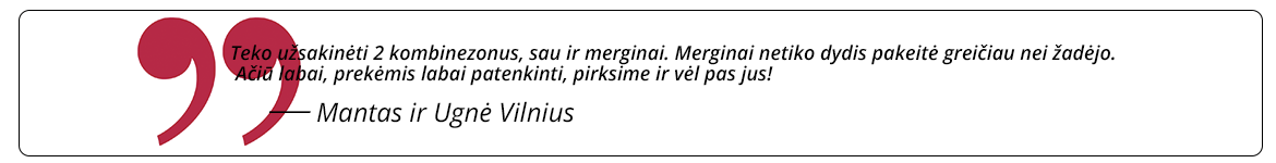 klientų atsiliepimai