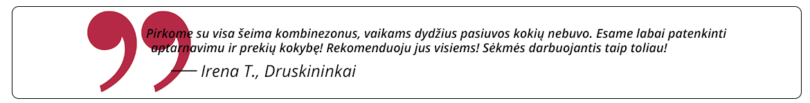 klientų atsiliepimai